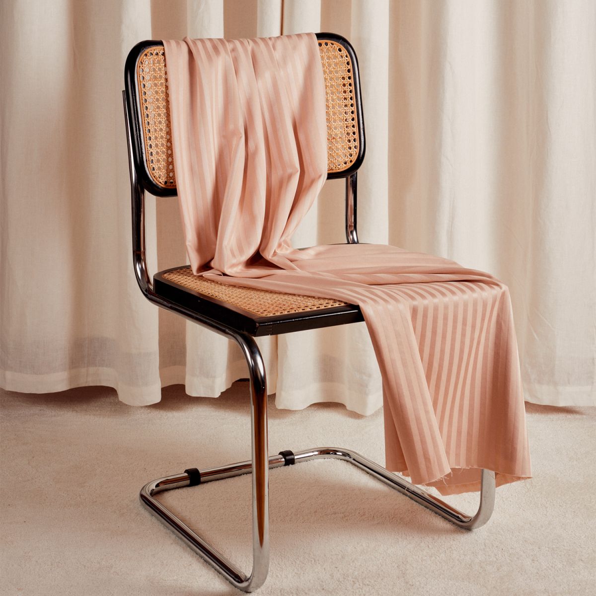 Stripes Blush Fabric - Image 3