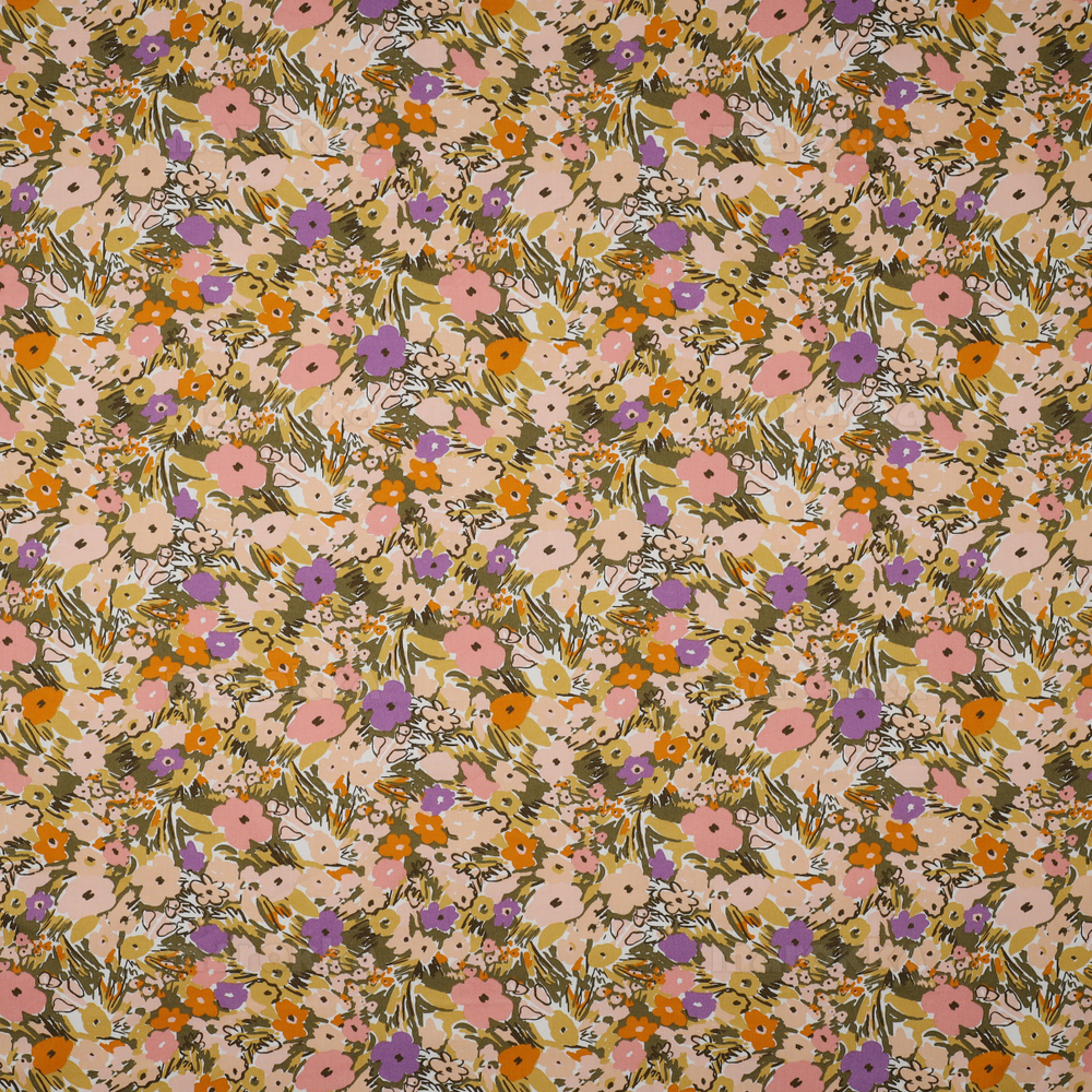 Nerida Hansen Fine Poplin Floral Fest - White/Lilac - Image 2