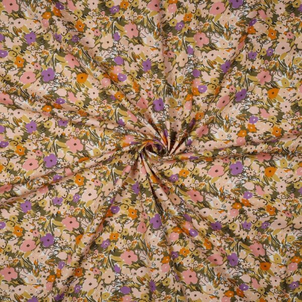 Nerida Hansen Fine Poplin Floral Fest - White/Lilac