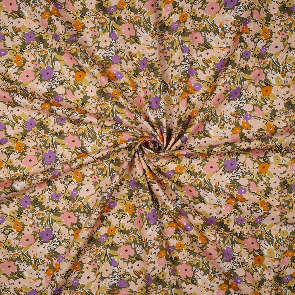 Nerida Hansen Fine Poplin Floral Fest - White/Lilac